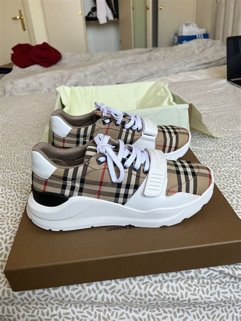 gray burberry sneakers|black Burberry sneakers men.